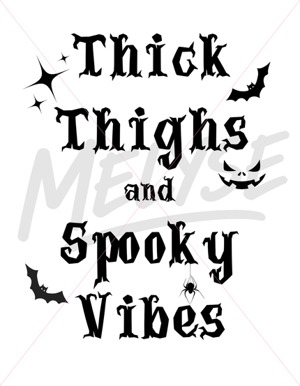 Thick Thighs and Spooky Vibes Top