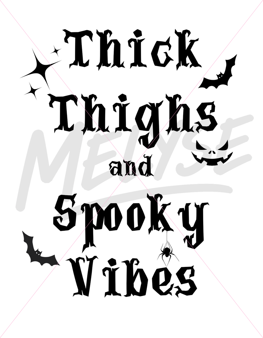 Thick Thighs and Spooky Vibes Top
