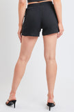 Drawstring Textured Shorts with Patch Pocket