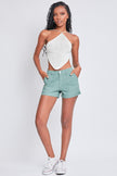 Mid-Rise Cuffed Shorts
