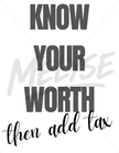 Worth + Tax Top