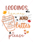Leggings, Leaves & Lattes Top