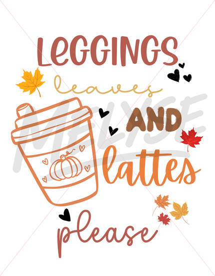 Leggings, Leaves & Lattes Top