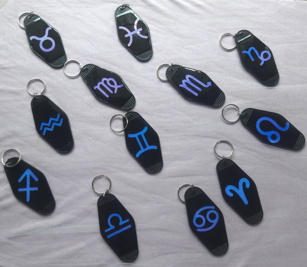 Holo Horoscope Keychain