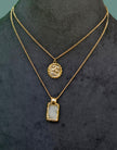 Blushy Stone Pendant Necklace - MELYSE