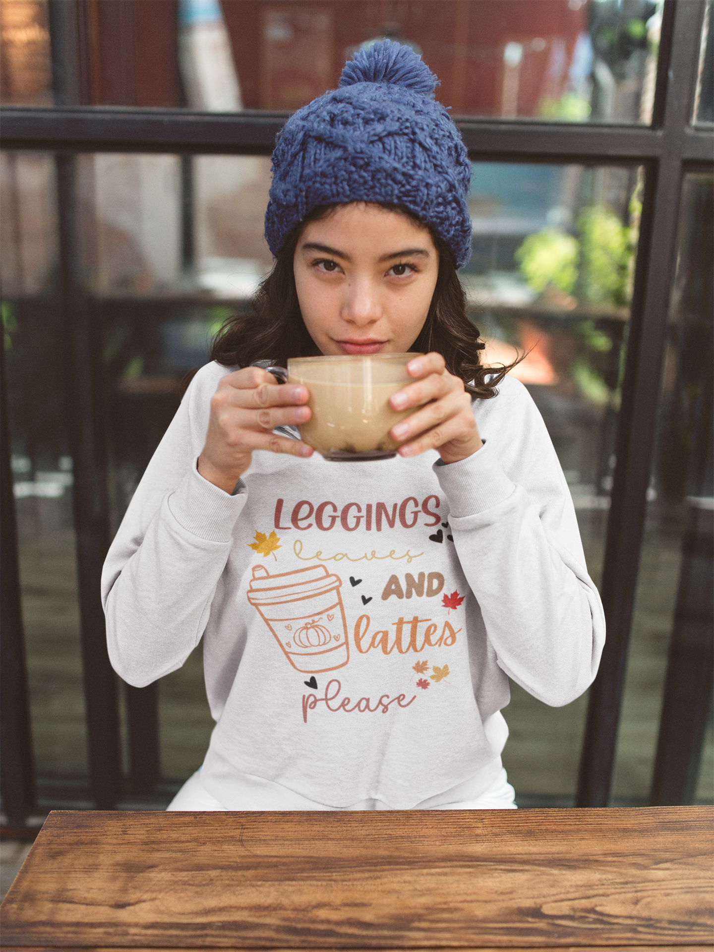 Leggings, Leaves & Lattes Top