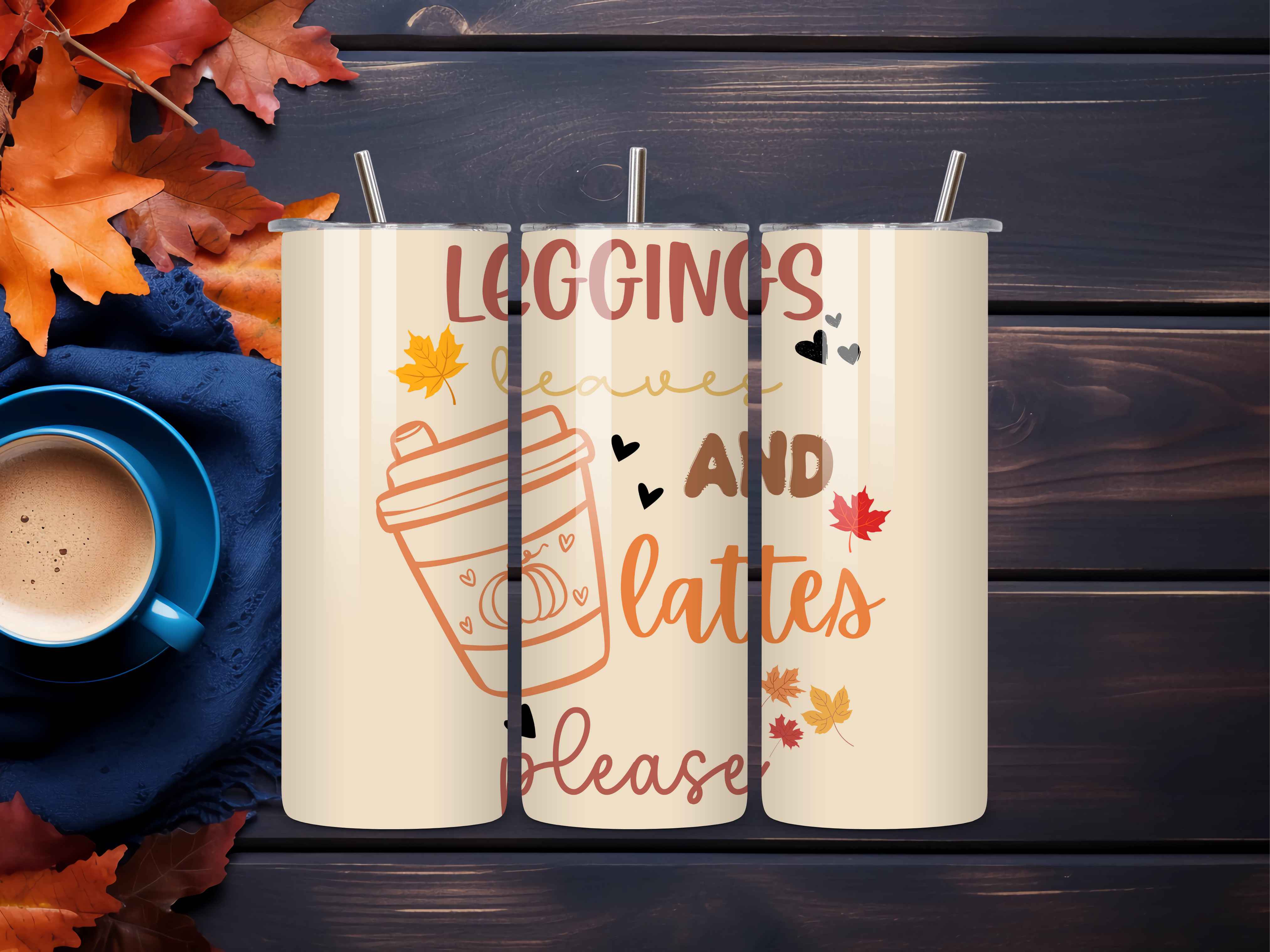 Leggings, Leaves & Lattes Drinkware