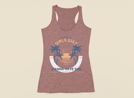 Beachy Girl Racerback Tank