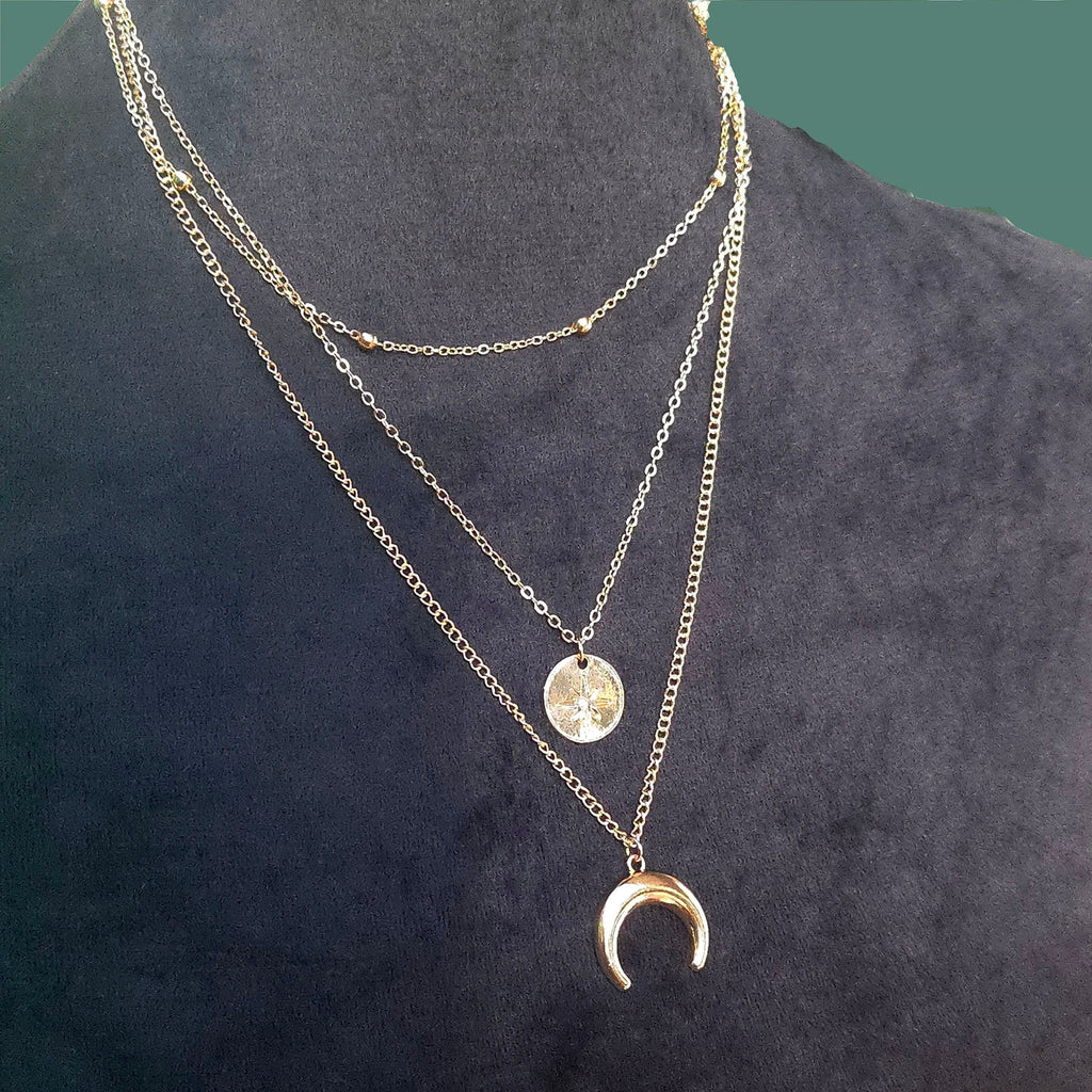 Moon Knight Layered Necklace - MELYSE