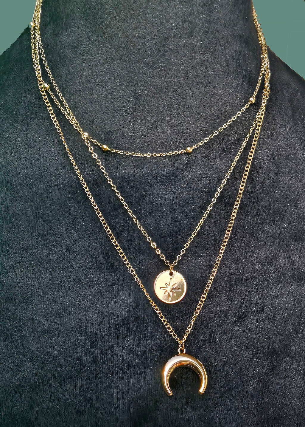 Moon Knight Layered Necklace - MELYSE