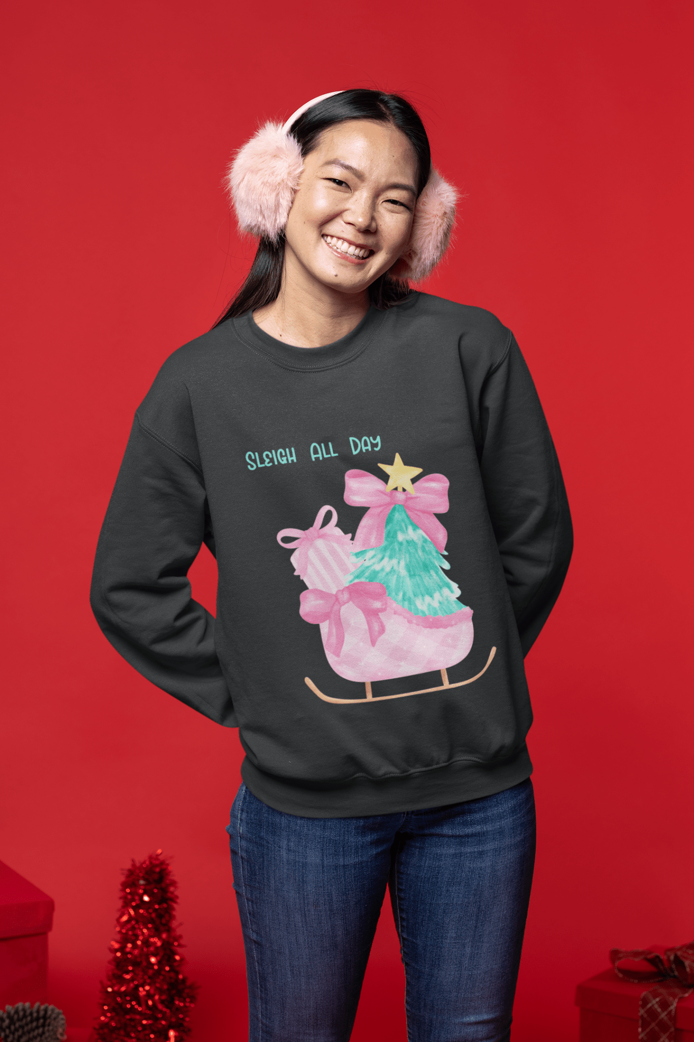 Sleigh All Day Sweatshirt - MELYSE
