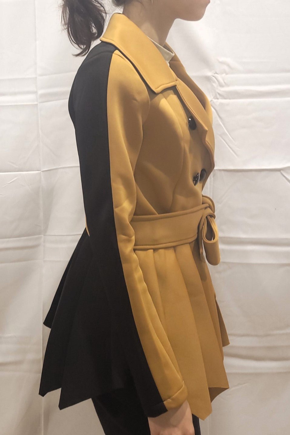 Two - Tone Peplum Jacket - MELYSE