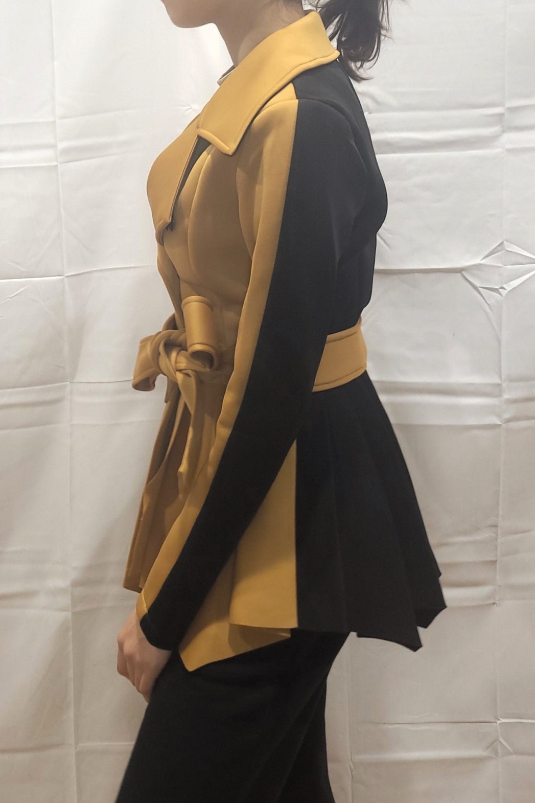 Two-Tone Peplum Jacket – MELYSE