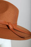 Wide Brim Leather Bolero - MELYSE